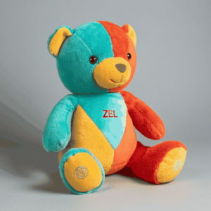 Travel Buddy Pocket Bear – Sunset Orange